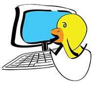 The Liz Nix computer chick mascot